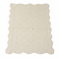 Коврик Прикроватный стеганый из хлопка SCENARIO 90 x 60 см белый LA REDOUTE INTERIEURS  фото, kupilegko.ru